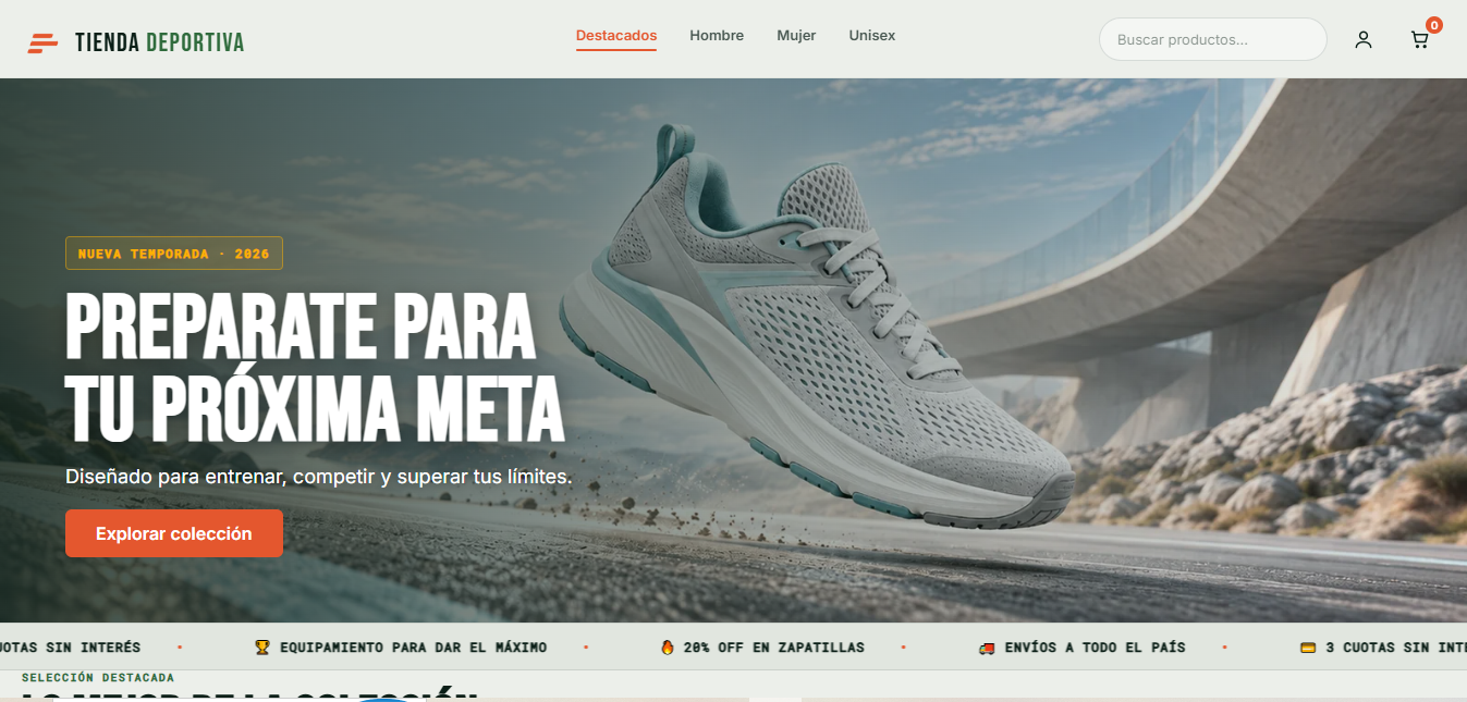 Vista previa de Tienda Deportiva